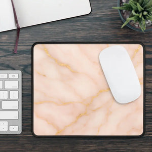 Premium Elegant Pink Marble Gaming Mouse Pad - Dipaliz - Rectangle / 9’’ × 7’’ - Pads