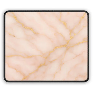 Premium Elegant Pink Marble Gaming Mouse Pad - Dipaliz - Rectangle / 9’’ × 7’’ - Pads
