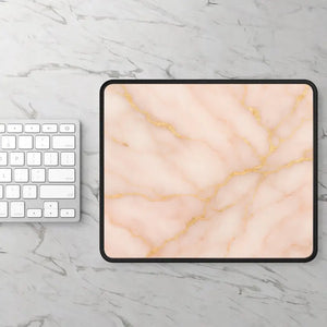 Premium Elegant Pink Marble Gaming Mouse Pad - Dipaliz - Rectangle / 9’’ × 7’’ - Pads