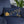Navy Blue Basic Pillow with Golden Flower Design - Dipaliz - Throw Pillows