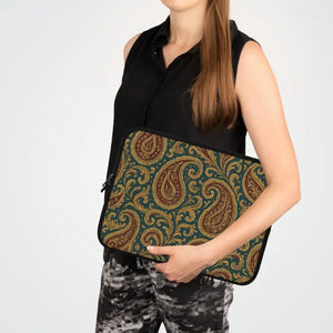 Designer Paisley Laptop Sleeve - Stylish Protection - Dipaliz - Bags