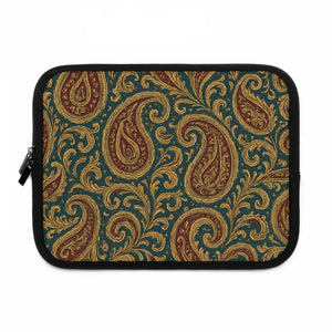 Designer Paisley Laptop Sleeve - Stylish Protection - Dipaliz - Black / 10’’ - Bags