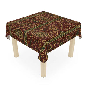 Elegant Paisley Print Tablecloth Vintage Style Dining - Dipaliz - one Size / White - Tablecloths
