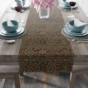 Paisley Table Runner – Festive Dining Cotton Twill - Dipaliz - Runners
