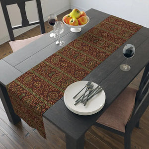 Paisley Table Runner - Festive Dining Cotton Twill Decor - Dipaliz - Runners