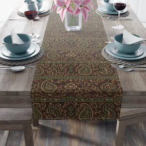 Paisley Table Runner - Festive Dining Cotton Twill Decor - Dipaliz - 16’’ × 72’’ / Runners