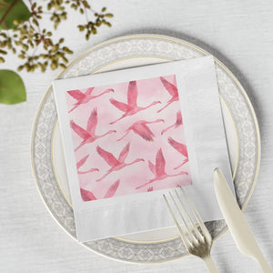 Pink Flamingo Napkins – Bridal Shower Decor - Dipaliz - Paper