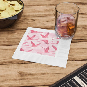 Pink Flamingo Napkins – Bridal Shower Decor - Dipaliz - Paper