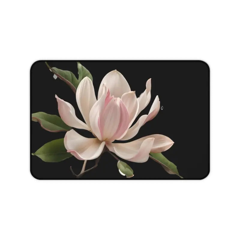 Elevate your Space with the Elegant Pink Magnolia Desk Mat - Home Decor