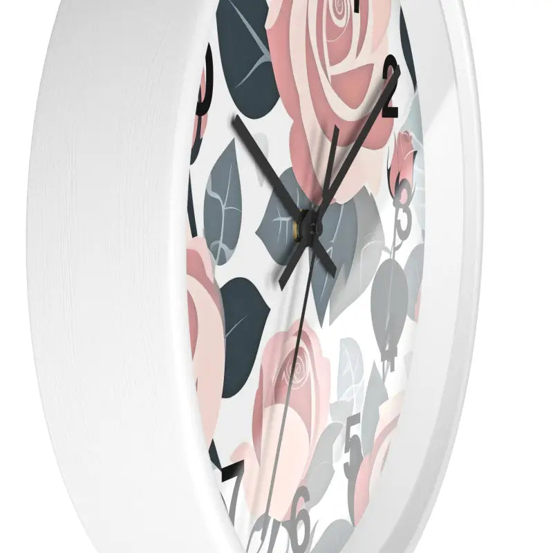 Timeless Elegance: Pink Roses Wall Clock for your Home - Decor