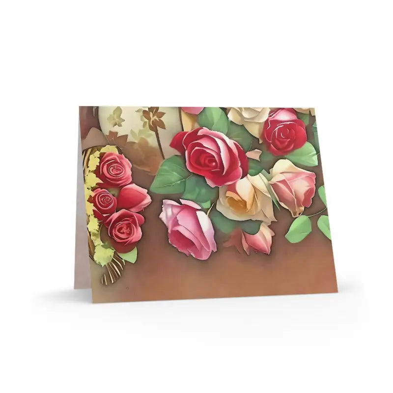 Elegant Blank Greeting Cards with Roses for Heartfelt Hellos - Paper Products