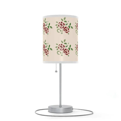 Brighten Up your Space with a Cozy Roses Pattern Lamp! - Home Decor