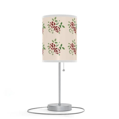 Brighten Up your Space with a Cozy Roses Pattern Lamp! - Home Decor