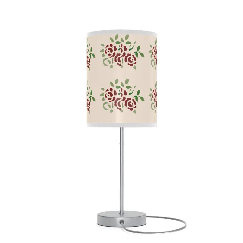 Brighten Up your Space with a Cozy Roses Pattern Lamp! - Home Decor