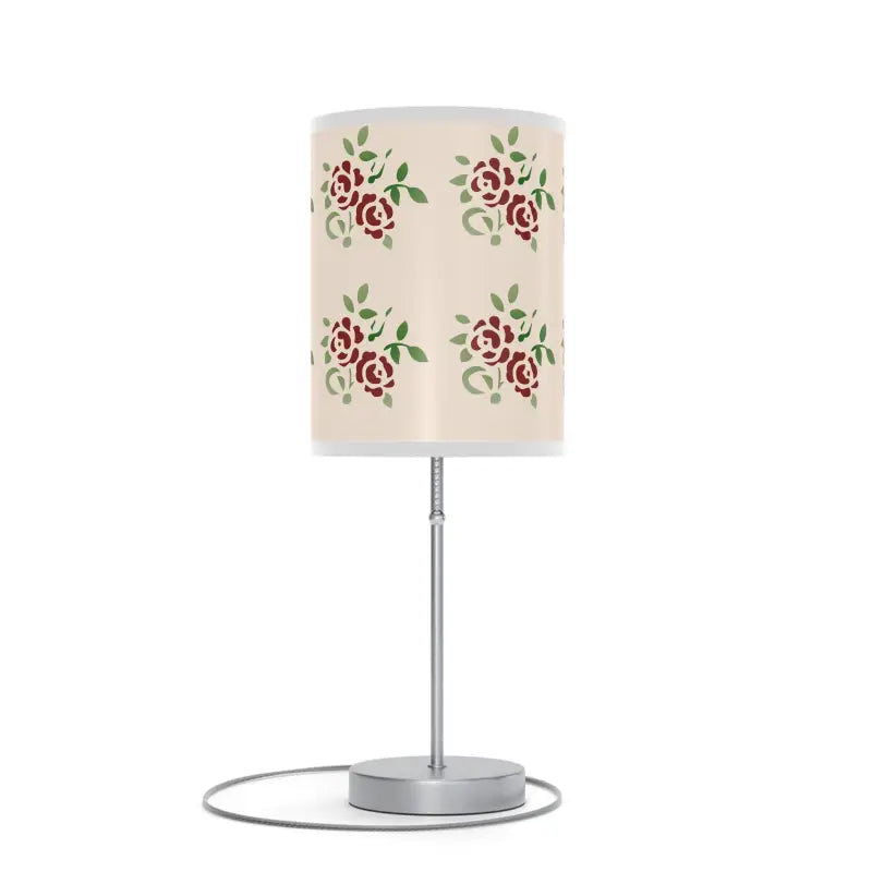 Brighten Up your Space with a Cozy Roses Pattern Lamp! - Home Decor