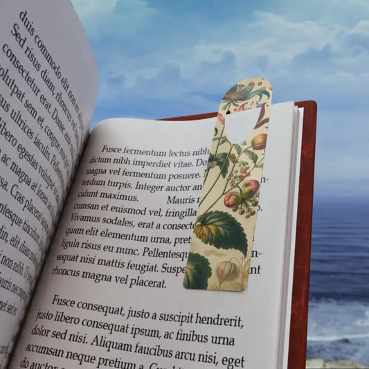 Elevate your Reading with Vintage Floral Aluminum Bookmarks - one Size / White Accessories