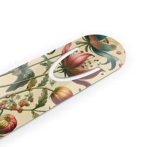 Vintage Floral Aluminum Bookmark for Book Enthusiasts - Dipaliz - one Size / White - Bookmarks