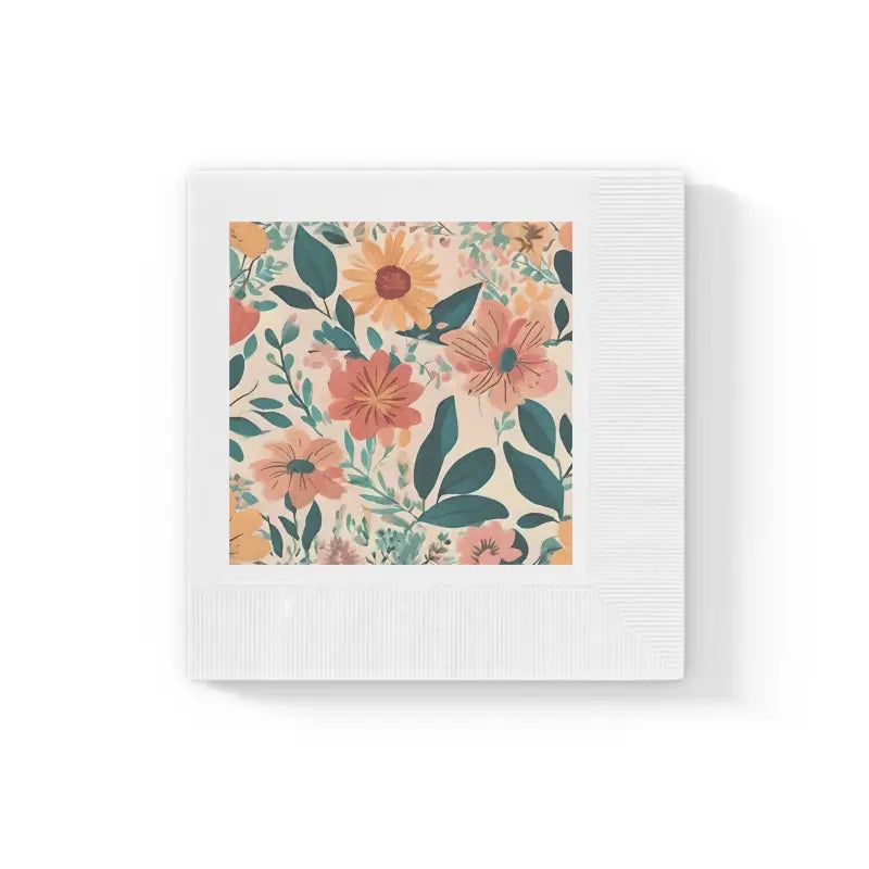 Posh Dining with Vintage Flowers Napkins for Cozy Elegance - Home Decor