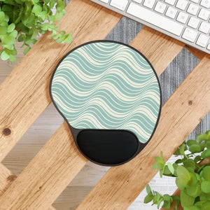 Premium Elegant Wave Mouse Pad with Wrist Rest - Dipaliz - Foot / 10.15’’ × 9.17’’ - Pads