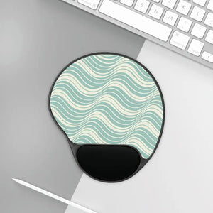Premium Elegant Wave Mouse Pad with Wrist Rest - Dipaliz - Foot / 10.15’’ × 9.17’’ - Pads