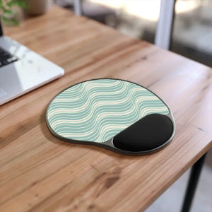 Premium Elegant Wave Mouse Pad with Wrist Rest - Dipaliz - Foot / 10.15’’ × 9.17’’ - Pads