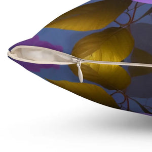 Pink Roses Flower Spun Polyester Square Pillow - Elegant Decor - Dipaliz - Throw Pillows