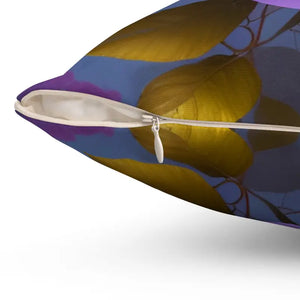 Pink Roses Flower Spun Polyester Square Pillow - Elegant Decor - Dipaliz - Throw Pillows