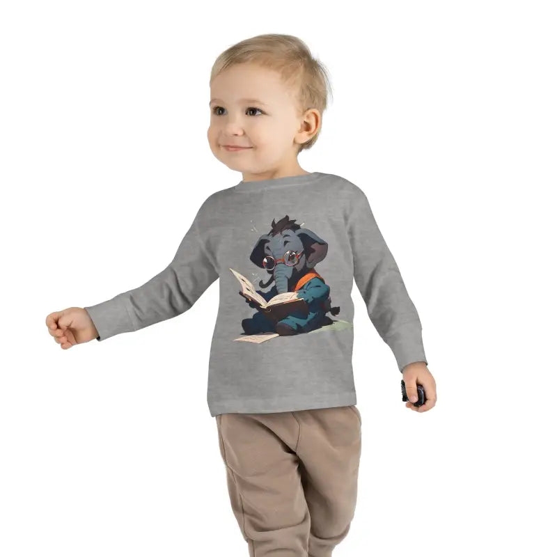 Trunk-tastic Elephant Fun Toddler Long Sleeve Tee Explodes with Joy! - Kids Clothes