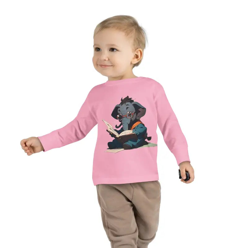 Trunk-tastic Elephant Fun Toddler Long Sleeve Tee Explodes with Joy! - Kids Clothes