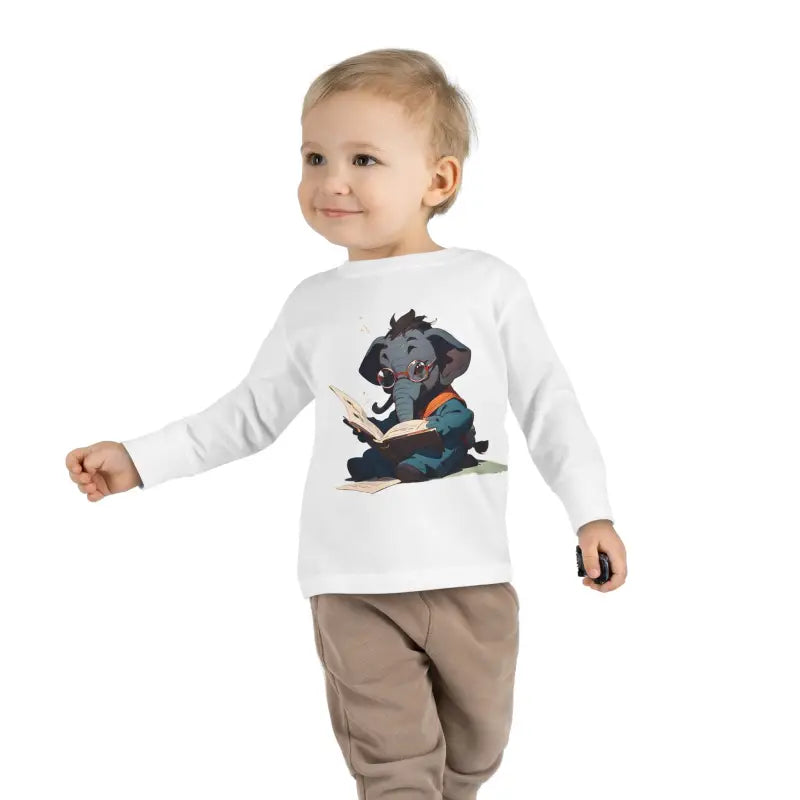 Trunk-tastic Elephant Fun Toddler Long Sleeve Tee Explodes with Joy! - Kids Clothes