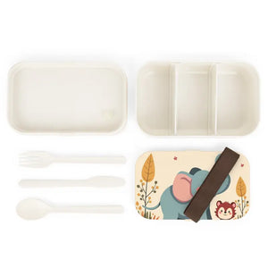 Elephant Bento Lunch Box with Charming Design - Dipaliz - one Size - Sets