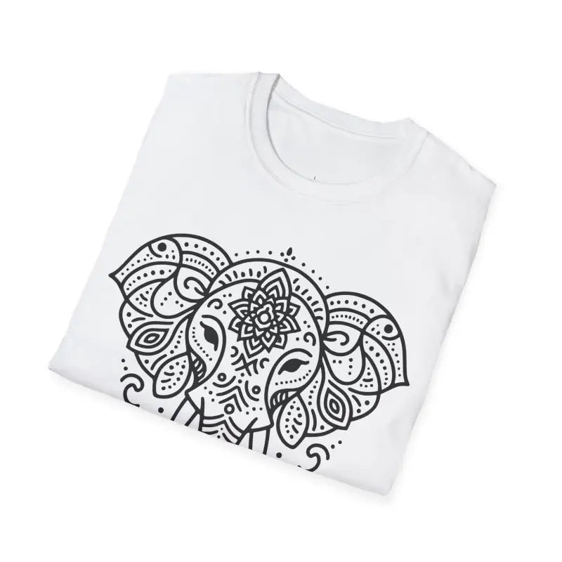 Unisex Softstyle T-shirt with Mandala Elephant Magic - T-shirt