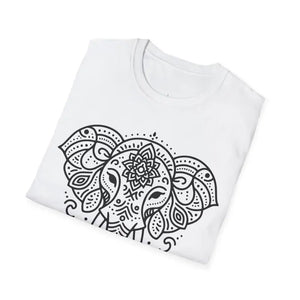 Mandala Elephant Softstyle t Shirt Unisex Comfort Tee - Dipaliz - T-shirts