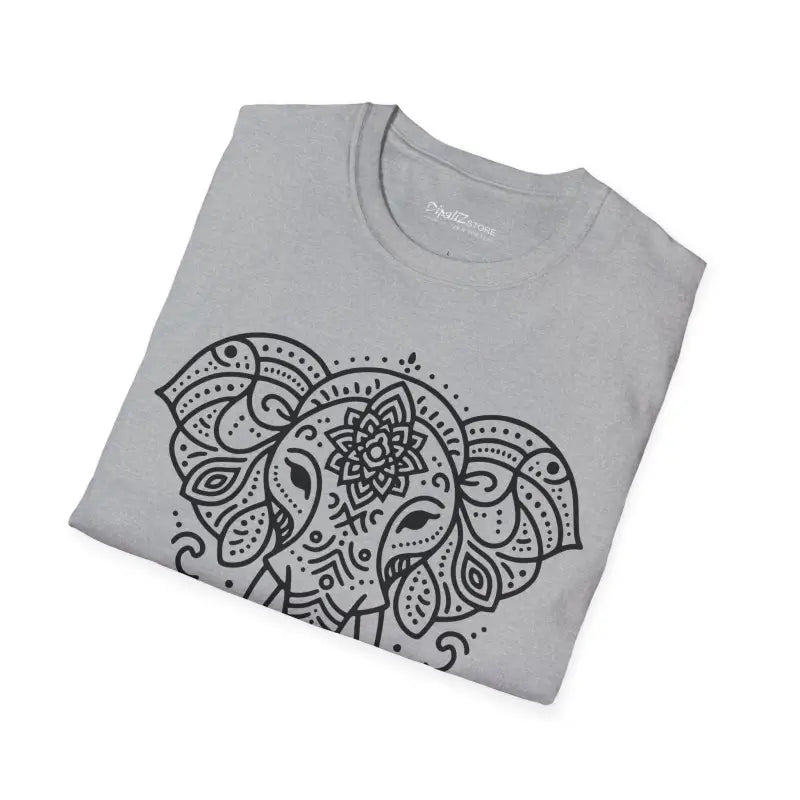 Unisex Softstyle T-shirt with Mandala Elephant Magic - T-shirt