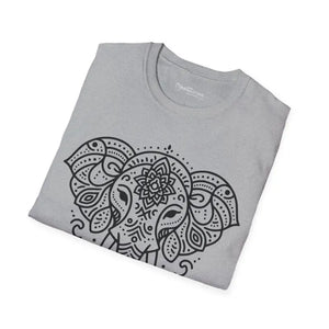 Mandala Elephant Softstyle t Shirt Unisex Comfort Tee - Dipaliz - T-shirts
