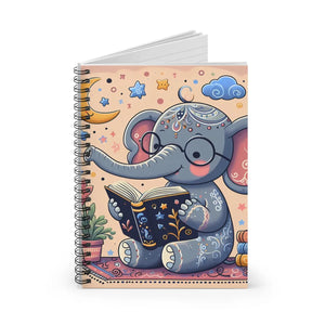 Quirky Elephant Spiral Notebook - 118-page Journal - Dipaliz - Journals