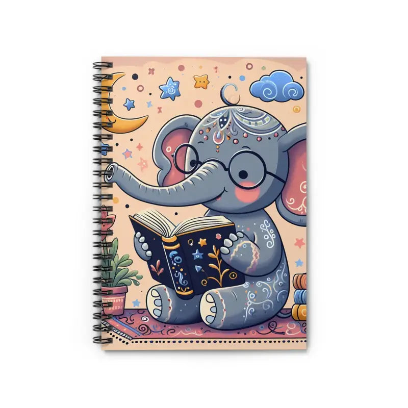 Elephant Reading Spiral Notebook: your Daily Ruled Line Companion - one Size Paper Products