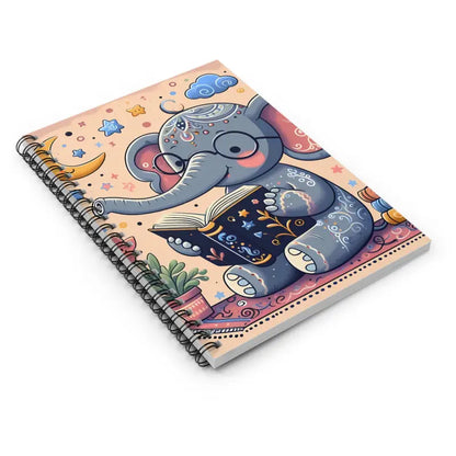 Elephant Reading Spiral Notebook: your Daily Ruled Line Companion - one Size Paper Products