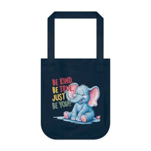 Elephant Canvas Tote with Motivational Message - Dipaliz - Handbags