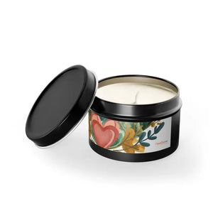 Tin Candles - Fresh Coffee Mango Coconut Scented Spa Ambiance - Dipaliz