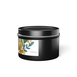 Tin Candles - Fresh Coffee Mango Coconut Scented Spa Ambiance - Dipaliz