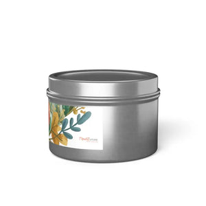 Tin Candles - Fresh Coffee Mango Coconut Scented Spa Ambiance - Dipaliz