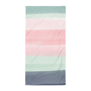 Abstract Pink Green Towel - Chic Fashion Statement - Dipaliz - Beach Towels