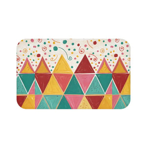 Microfiber Bath Mat - Triangular Pattern Luxury - Dipaliz - Mats & Rugs