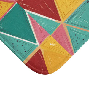 Microfiber Bath Mat - Triangular Pattern Luxury - Dipaliz - Mats & Rugs