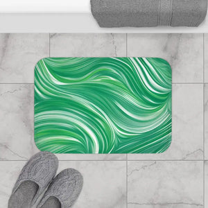 Bath Mat - Wavy Pattern Pre Constructed Soft Design - Dipaliz - Mats & Rugs