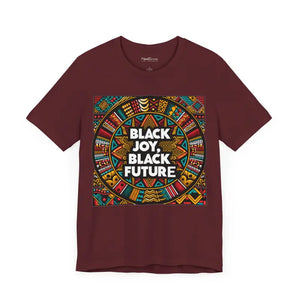 Black Joy Short Sleeve Tee - Vibrant Future Celebration - Dipaliz - T-shirts