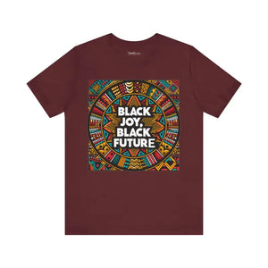 Black Joy Short Sleeve Tee - Vibrant Future Celebration - Dipaliz - T-shirts