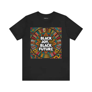 Black Joy Short Sleeve Tee - Vibrant Future Celebration - Dipaliz - T-shirts