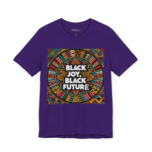 Black Joy Short Sleeve Tee - Vibrant Future Celebration - Dipaliz - T-shirts